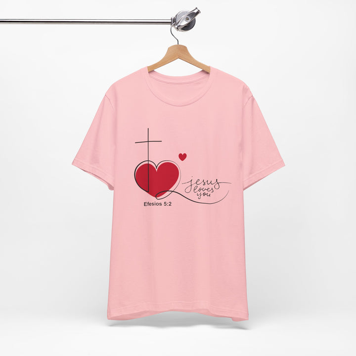 Jesus loves you Shirt, Bella Canva Unisex Tshirt, Bible, God loves you message, Faith-Inspired Love Tee, Jesus Loves You Shirt, Christian Gift, Casual T-Shirt, Everyday Wear, Spiritual Fashion, Christian T-shirt