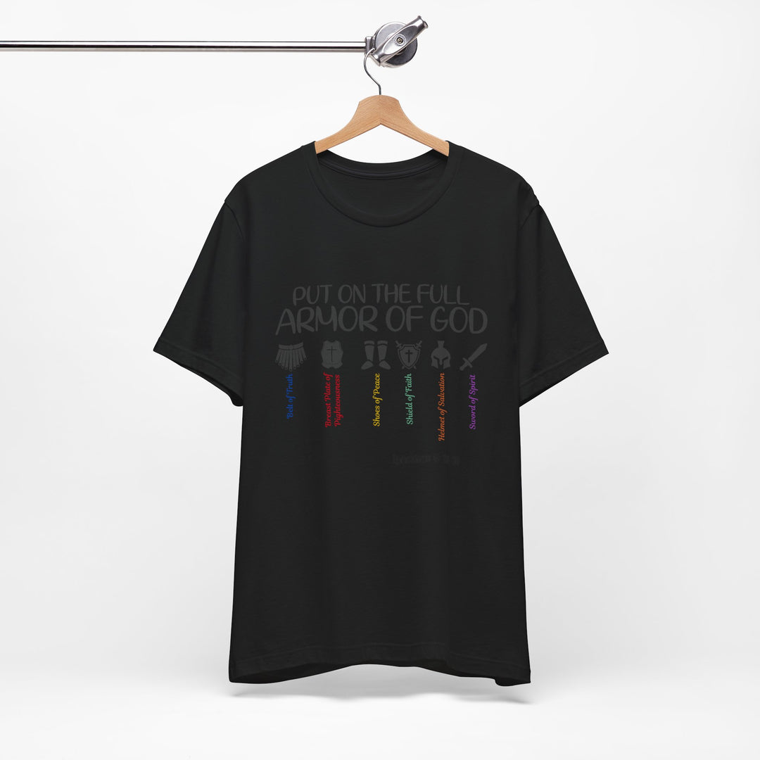 Armor of God T-shirt, Bella Canva Unisex T-Shirt, Armadura de Dios T-shirt, Faith-Inspired Armor of God Tee, Christian Shirt, Scripture T-Shirt, Unisex Graphic Tee, Inspirational Gift, Religious Apparel