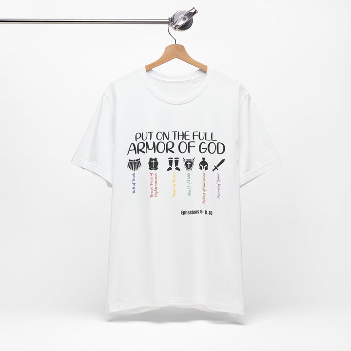 Armor of God T-shirt, Bella Canva Unisex T-Shirt, Armadura de Dios T-shirt, Faith-Inspired Armor of God Tee, Christian Shirt, Scripture T-Shirt, Unisex Graphic Tee, Inspirational Gift, Religious Apparel