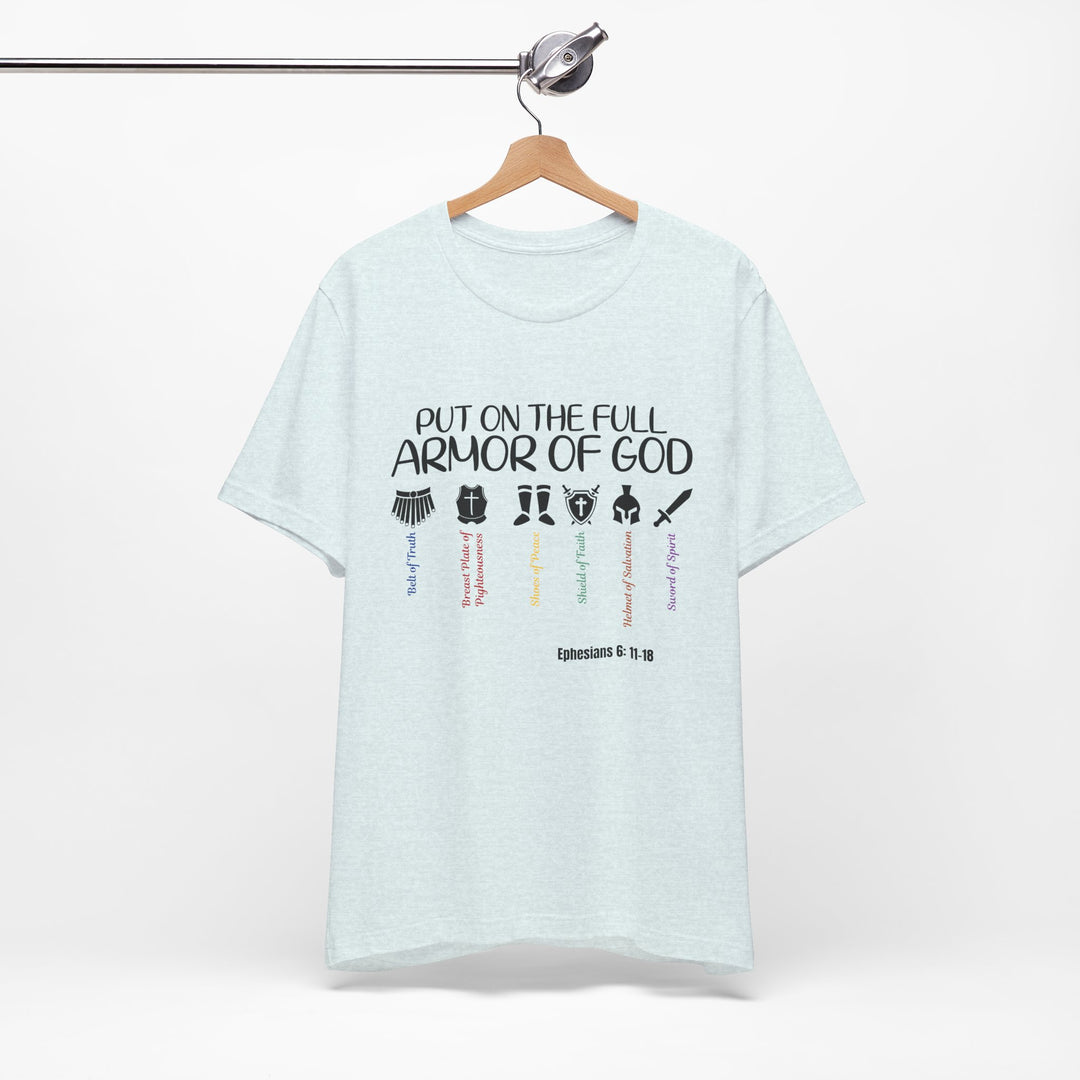 Armor of God T-shirt, Bella Canva Unisex T-Shirt, Armadura de Dios T-shirt, Faith-Inspired Armor of God Tee, Christian Shirt, Scripture T-Shirt, Unisex Graphic Tee, Inspirational Gift, Religious Apparel