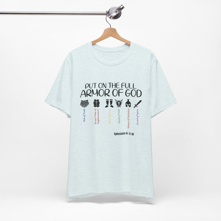 Armor of God T-shirt, Bella Canva Unisex T-Shirt, Armadura de Dios T-shirt, Faith-Inspired Armor of God Tee, Christian Shirt, Scripture T-Shirt, Unisex Graphic Tee, Inspirational Gift, Religious Apparel