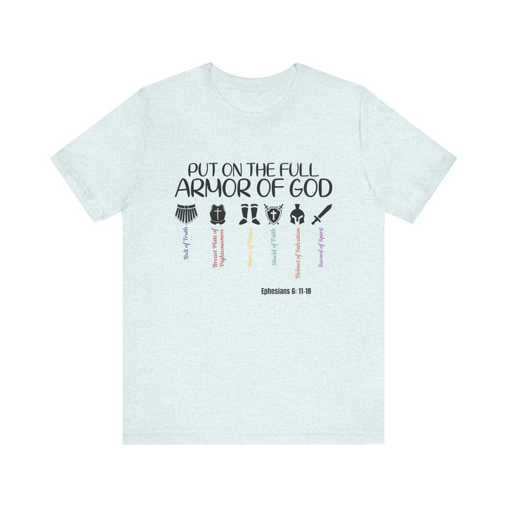 Armor of God T-shirt, Bella Canva Unisex T-Shirt, Armadura de Dios T-shirt, Faith-Inspired Armor of God Tee, Christian Shirt, Scripture T-Shirt, Unisex Graphic Tee, Inspirational Gift, Religious Apparel