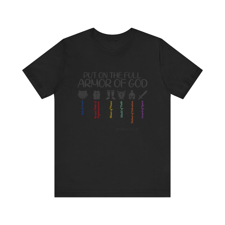 Armor of God T-shirt, Bella Canva Unisex T-Shirt, Armadura de Dios T-shirt, Faith-Inspired Armor of God Tee, Christian Shirt, Scripture T-Shirt, Unisex Graphic Tee, Inspirational Gift, Religious Apparel