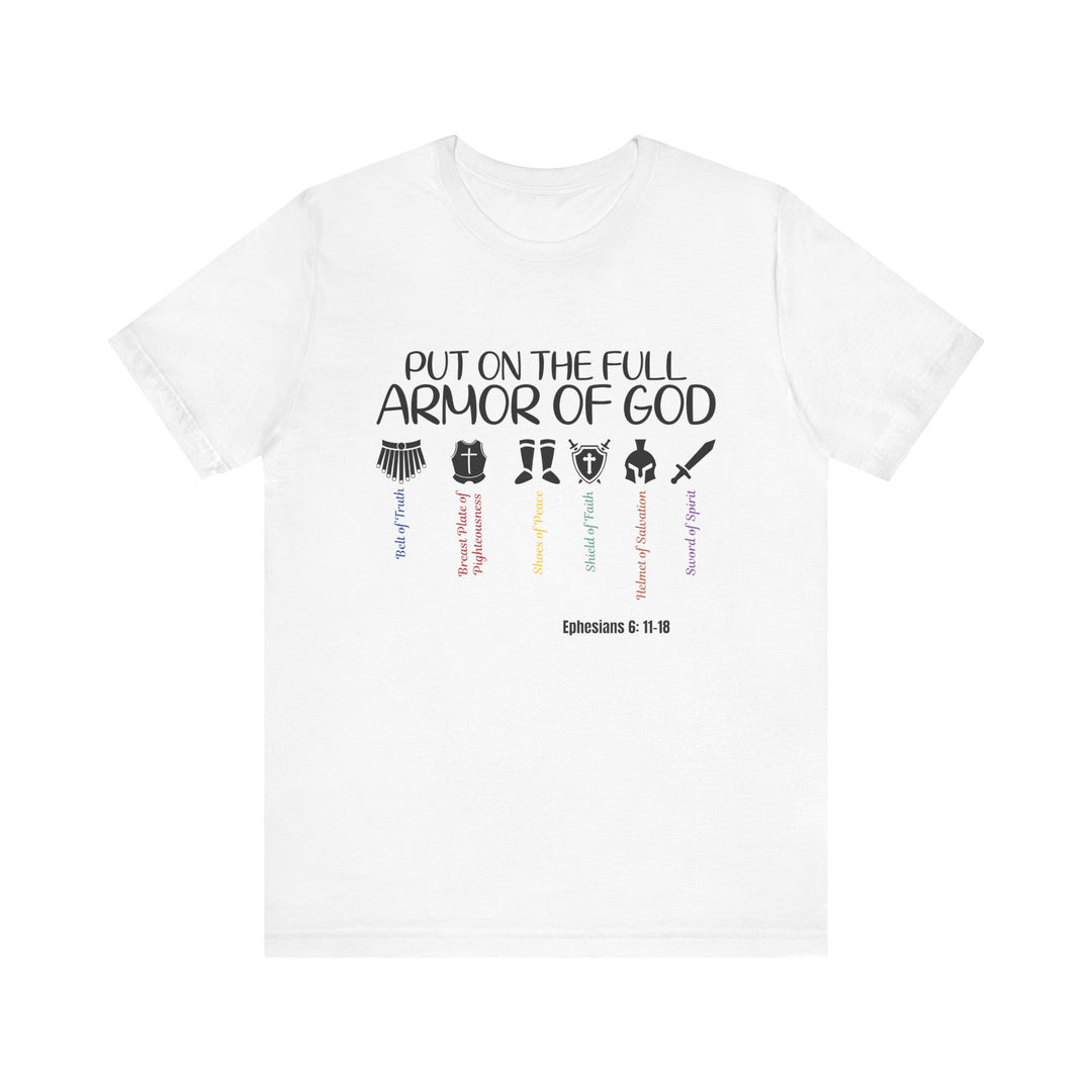 Armor of God T-shirt, Bella Canva Unisex T-Shirt, Armadura de Dios T-shirt, Faith-Inspired Armor of God Tee, Christian Shirt, Scripture T-Shirt, Unisex Graphic Tee, Inspirational Gift, Religious Apparel