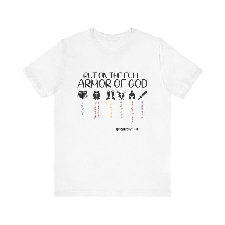Armor of God T-shirt, Bella Canva Unisex T-Shirt, Armadura de Dios T-shirt, Faith-Inspired Armor of God Tee, Christian Shirt, Scripture T-Shirt, Unisex Graphic Tee, Inspirational Gift, Religious Apparel