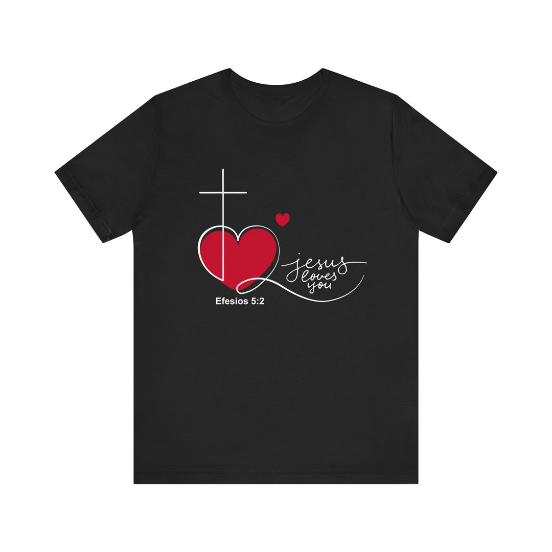 Jesus loves you Shirt, Bella Canva Unisex Tshirt, Bible, God loves you message, Faith-Inspired Love Tee, Jesus Loves You Shirt, Christian Gift, Casual T-Shirt, Everyday Wear, Spiritual Fashion, Christian T-shirt