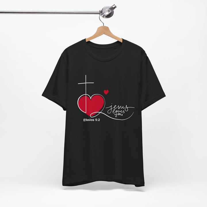 Jesus loves you Shirt, Bella Canva Unisex Tshirt, Bible, God loves you message, Faith-Inspired Love Tee, Jesus Loves You Shirt, Christian Gift, Casual T-Shirt, Everyday Wear, Spiritual Fashion, Christian T-shirt