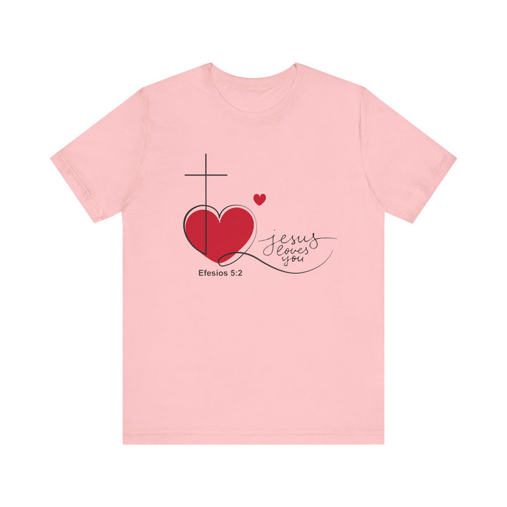 Jesus loves you Shirt, Bella Canva Unisex Tshirt, Bible, God loves you message, Faith-Inspired Love Tee, Jesus Loves You Shirt, Christian Gift, Casual T-Shirt, Everyday Wear, Spiritual Fashion, Christian T-shirt